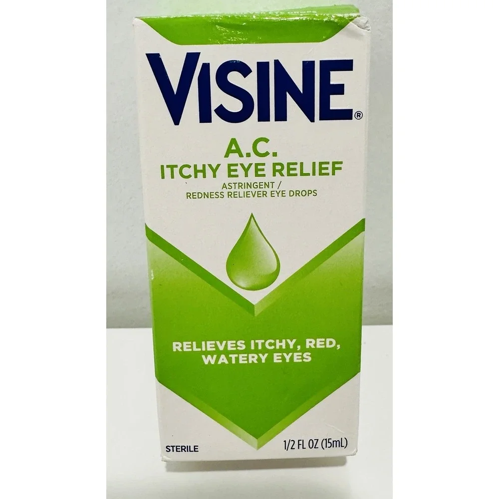 Visine A.C. Itchy Eye Relief Drops Relieves Red Watery Eyes 1/2 fl oz 07/2027